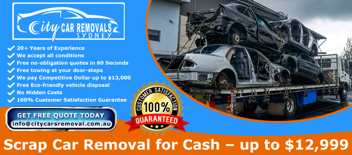 Scrap Car Removal Sydney - Scrap Car For Cash - City Cars Removal